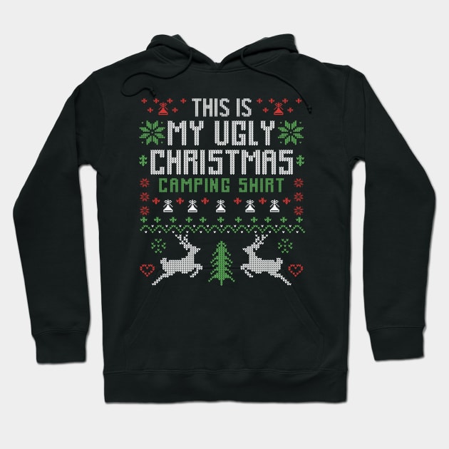 Ugly Christmas Camping Shirt Hoodie by Merchsides